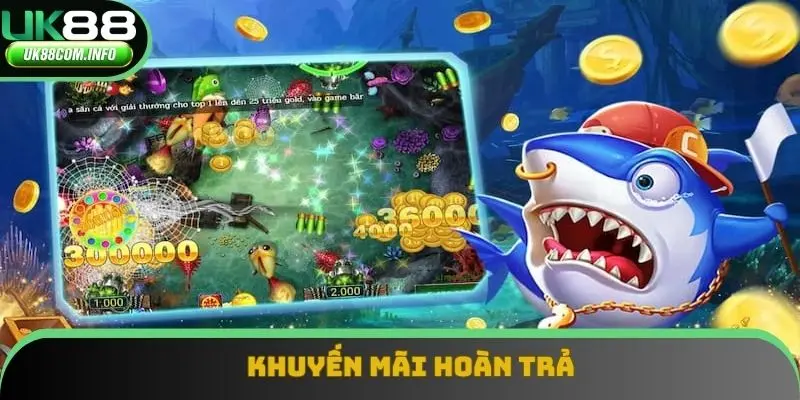 Hoàn trả lên đến 100% khi tham gia bắn cá đầy hấp dẫn